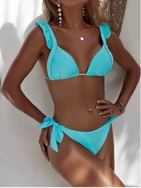 Aqua blue MBM unlimited Brazilian bikini